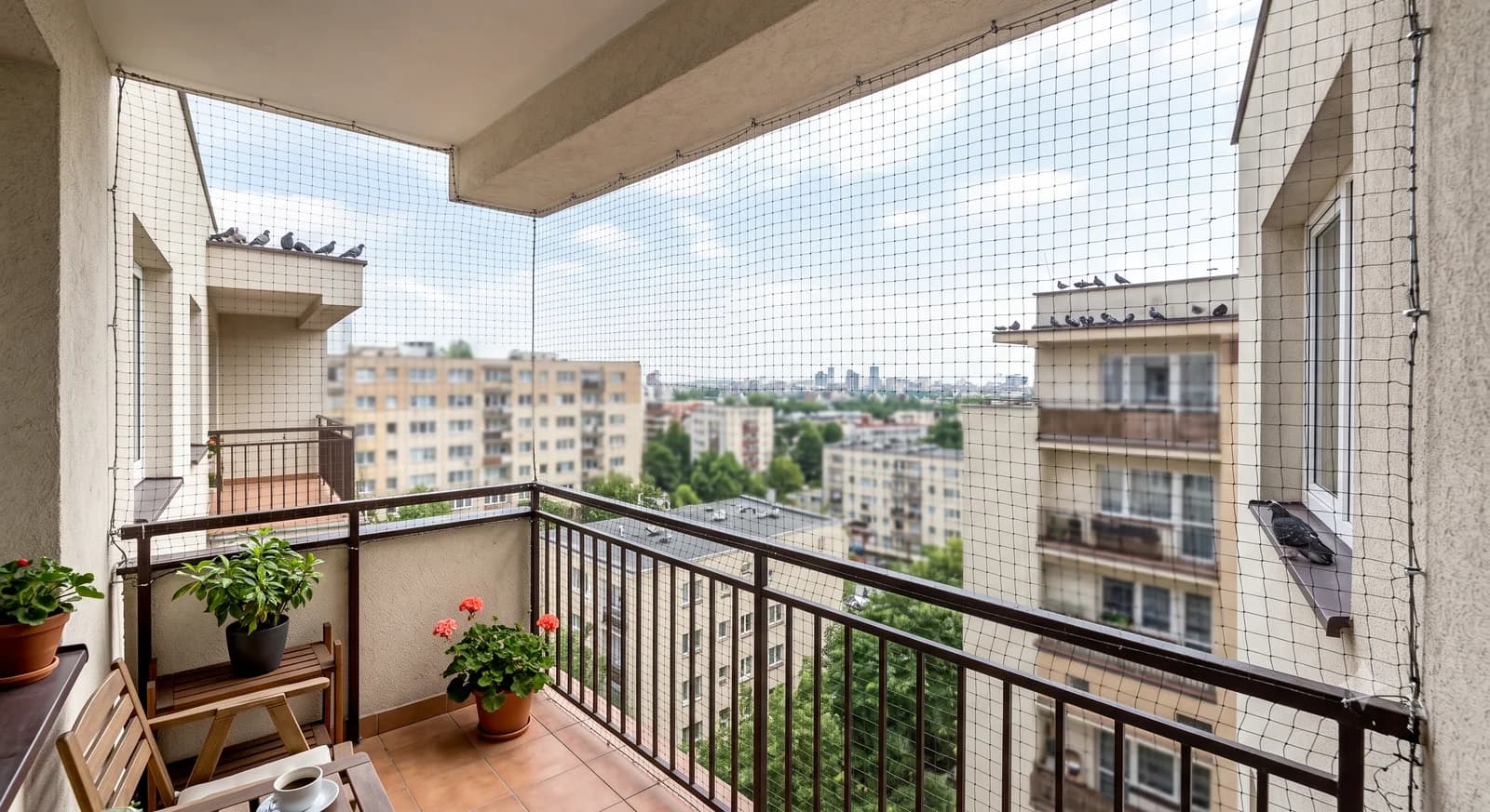 Balcony Safety Nets & Invisible Grills in BTM Layout